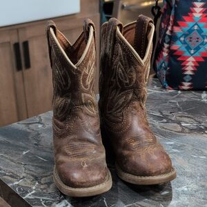 Justin Boots Kids Tan Western Boots